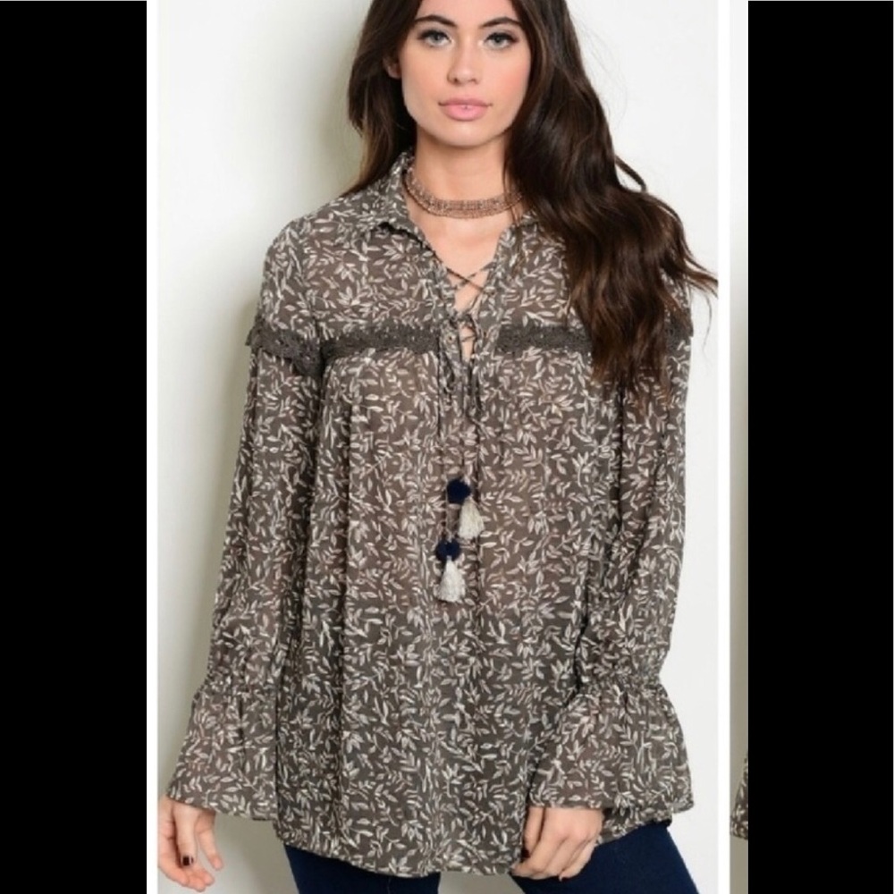 Beautiful Boho Flowy Blouse